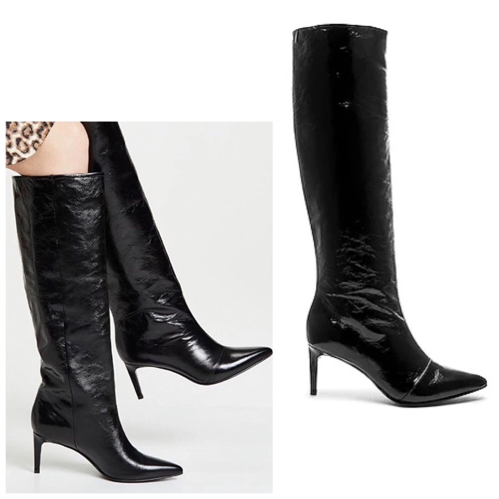 MSRP $795 Rag & Bone Beha Wrinkle Leather
Preowned in Box
great condition